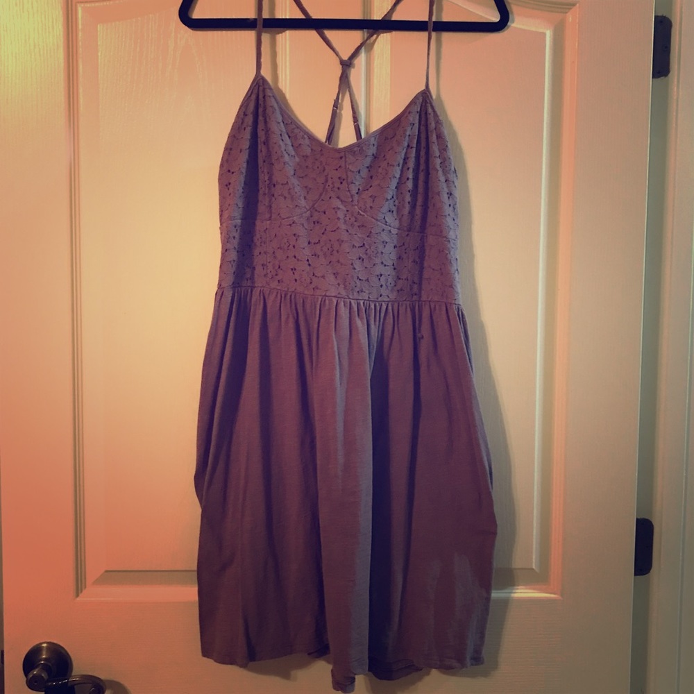 Eggplant purple Strap dress
